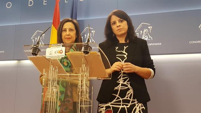 Margarita Robles y Adriana Lastra en el Congreso | PSOE ep margarita roblesadriana lastracongreso