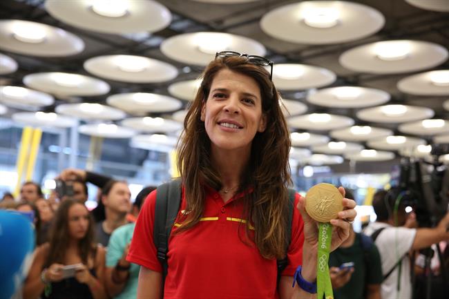 Ruth Beitia a su llegada a España procedente de Río de Janeiro | EUROPA PRESS ep ruth beitiasu llegadaespana procedenteriojaneiro