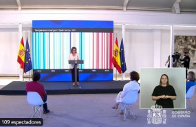 ep teresa ribera durante la presentacion