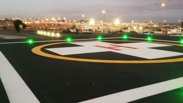 ep archivo   el area de salud de fuerteventura adapta su helipuerto para mejorar la operatividad