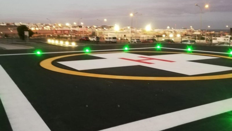 ep archivo   el area de salud de fuerteventura adapta su helipuerto para mejorar la operatividad