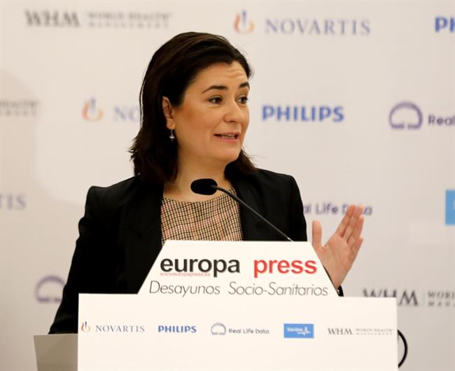 ep carmen monton participadesayuno socio-sanitarioeuropa press 20180606135402