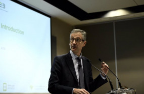 ep el gobernador del banco de espana pablo hernandez de cos durante su intervencion en la