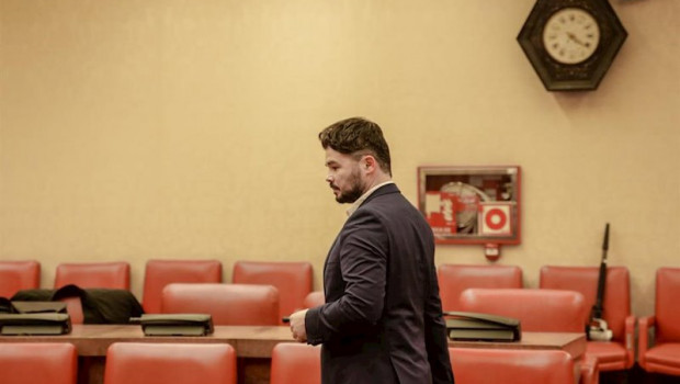 ep el portavoz de erc en el congreso de los diputados gabriel rufian a su llegada a la comision
