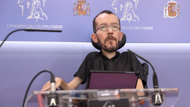 ep el portavoz de unidas podemos pablo echenique a su llegada a una rueda de prensa previa a una 20220215183504