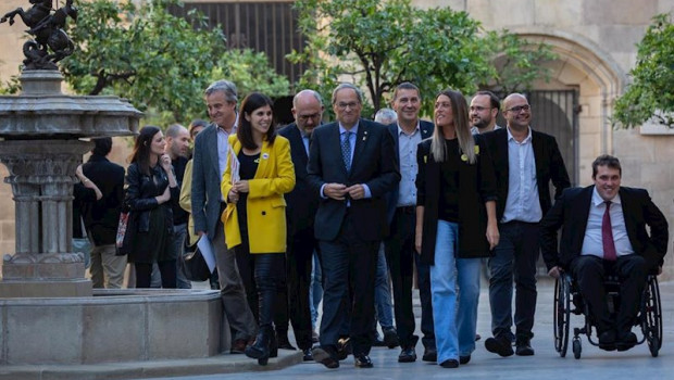 ep el presidente de la generalitat quim torra 4i recibe a los firmantes de la declaracion conjunta