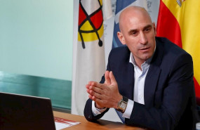 ep el presidente de la rfef luis rubiales comparece para anunciar las medidas adoptadas por el