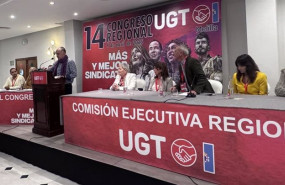 ep el secretario general de la union general de trabajadores ugt pepe alvarez en el 14 congreso