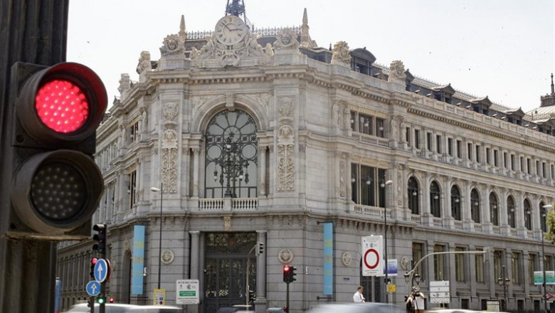 Fachada del edificio del Banco de España situada en la confluencia del Paseo del Prado y la madrileña calle de Alcalá. | Eduardo Parra - Europa Press ep fachadaedificiobancoespana situadala confluenciapaseopradola madrilena callealcala