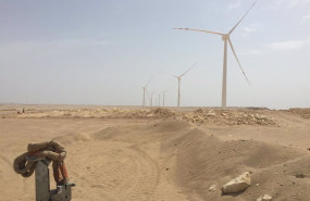 ep ges instala aerogeneradores en un parque eolico en egipto