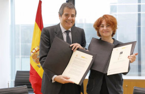 ep la consejera delegada de icex maria pena y el director general de cerveceros de espana jacobo
