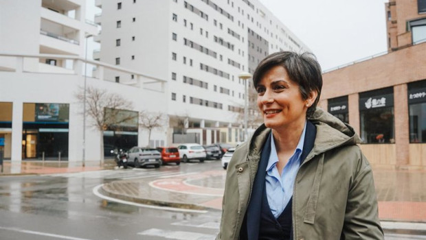 ep la ministra de vivienda y agenda urbana isabel rodriguez en las inmediaciones de la promocion de