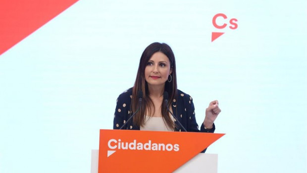 ep la portavoz de la ejecutiva de ciudadanos lorena roldan ofrece una rueda de prensa en la sede del