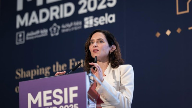 ep la presidenta de la comunidad de madrid isabel diaz ayuso interviene en el foro de inversion