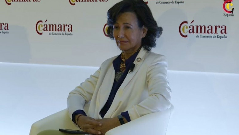 ep la presidenta del banco santander ana botin durante el pleno extraordinario de la camara de