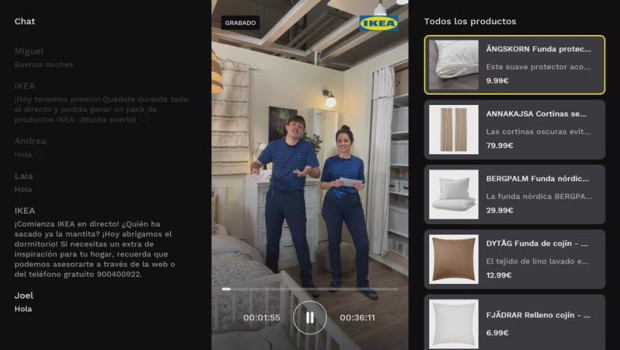 ep live shopping de ikea en movistar plus