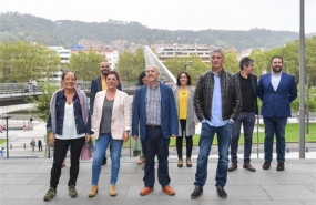 ep loa cabezas de lista al congreso y al senado por eh bildu en el acto de presentacion de las