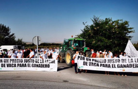 ep manifestacion de ganaderos por los precios insuficientes de la leche