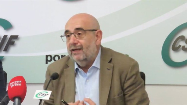 ep miguel borra presidente de la central sindical independiente de funcionarios csif durante la