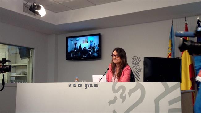 Oltra en la rueda de prensa tras el pleno | EUROPA PRESS - Archivo ep oltrala ruedaprensapleno