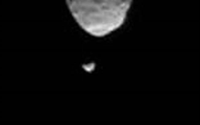 Phobos pasando enfrente de Deimos, captado por el rover Curiosity | NASA/JPL-CALTECH/MALIN SPACE SCIENCE SYSTEMS/TEXAS ep phobos pasando enfrentedeimos captadorover curiosity