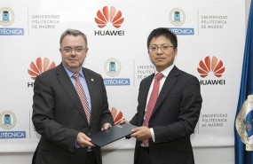 ep tony jin yong ceohuawei espana y guillermo cisneros rectorla upm