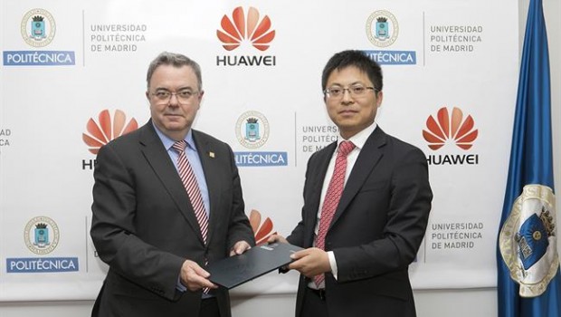 ep tony jin yong ceohuawei espana y guillermo cisneros rectorla upm