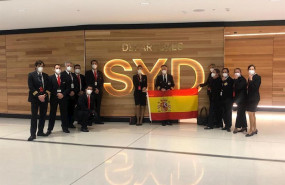 ep una avion de iberia aterriza por primera vez en australia para repatriar a espanoles