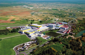 ep vista aerea de la planta de pascual en aranda de duero