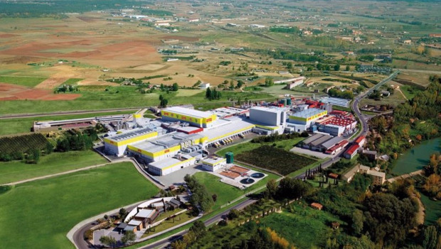 ep vista aerea de la planta de pascual en aranda de duero